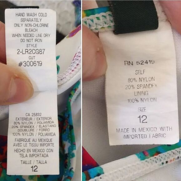 Ralph Lauren Colorful Cabana Paisley Ring Front Halter Bikini Set Size 12 - Picture 13 of 16